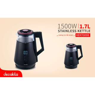 DECAKILA กาต้มน้ำ รุ่น KEKT009B กาต้มน้ำอัจฉริยะ ขนาด 1.7 L 1500 วัตต์