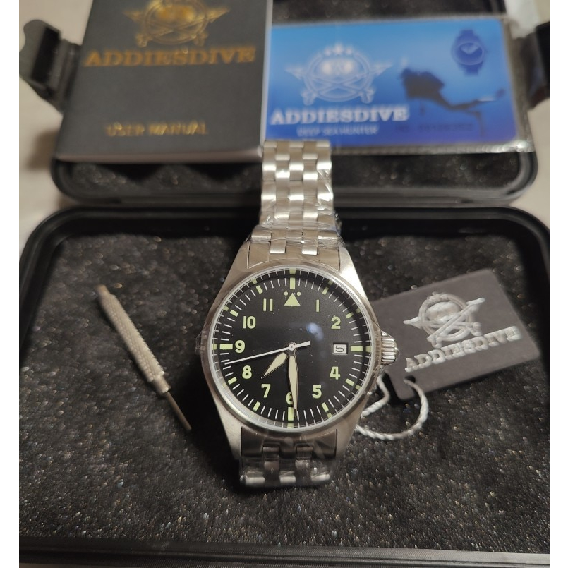 [Pre-order][ออโต้] Addiesdive MY-H2 Pilot watch 39MM C3 AR Sapphire NH35A 200M