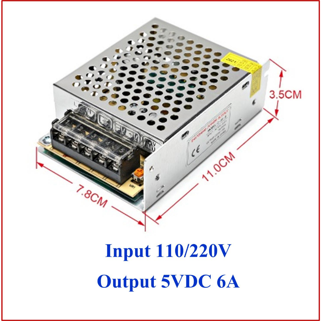 Switching Power Supply 5V, 12V, 24V สวิตชิ่งเพาเวอร์ซัพพลาย Output 5Vdc, 12Vdc, 24Vdc