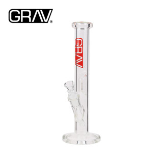 บ้องแก้ว GRAV​ Glass Bong รุ่น Premium 30cm Cylinder Bong - Red ความสูง 30ซม. [ของแท้100%]