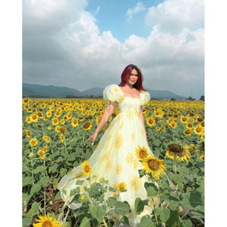 sunflower maxi dress สินค้ามือ2