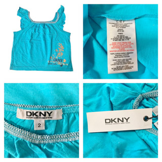 DKNY เสื้อกล้ามเด็กอ่อน ผู้หญิง สีฟ้า มีไซส์