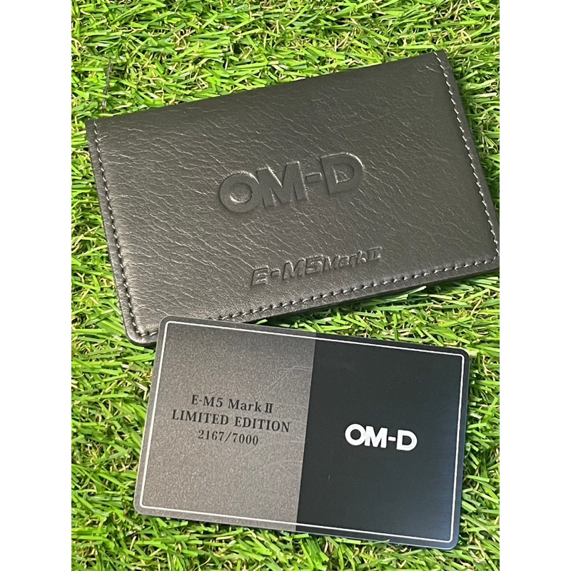 (มือสอง) ซองหนัง+บัตรลิมิเต็ด OMD EM5 mark ii ของแท้ ไม่มีขายทั่วไป สำหรับนักสะสม