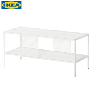 BAGGEBO บักเกบู ตู้วางทีวี, โลหะ/ขาว, 90x35x40 ซม. IKEA