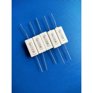 R กระเบื้อง ตัวต้านทาน 5 W 100 Ohm (แพ็ค 5 ตัว)