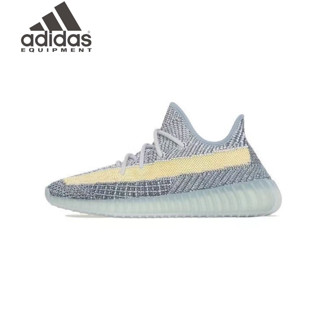 adidas originals Yeezy Boost 350 V2 ash blue style Running shoes sneakers ของแท้ 100 %