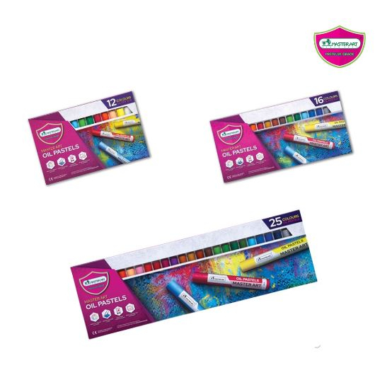 Master Art (มาสเตอร์อาร์ต) สีชอล์กน้ำมัน สีชอล์ค ขนาด 12 / 16 / 25 สี ระบายน้ำได้ ( 1 กล่อง )