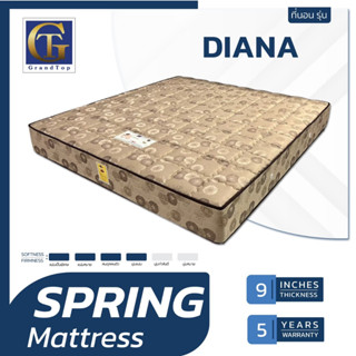 ที่นอนปีนัง ที่นอนสปริง Diana (ไดอาน่า) ผ้าน้ำตาลทอง หนา9นิ้ว 3.5/5/6 ฟุต ** ส่งฟรีเฉพาะ กทม.ปริมณฑล เท่านั้น**