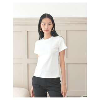 YNO Cotton/spendex crew neck t-shirt เสื้อยืดคอกลมแขนสั้นผ้า Cotton/spandex 21121