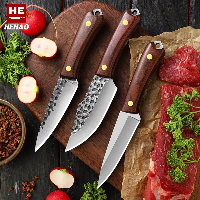 HEHAO มีด มีดทำอาหาร มีดทำครัว มีดปอก มีดแล่เนื้อ มีดปลายแหลม มีดอเนกประสงค์ มีดปอกทุเรียน มี3แบบให้เลือก