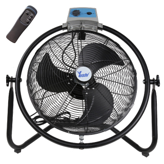 Yushi พัดลมอุตสาหกรรมโคจรแบบตั้งพื้นขนาด 18 นิ้ว