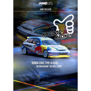INNO64 HONDA CIVIC Type-R (EK9) "NO GOOD RACING" Red Bull Livery รถเหล็ก รถของเล่น