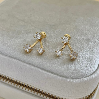 ต่างหู brass+14k Frise earrings