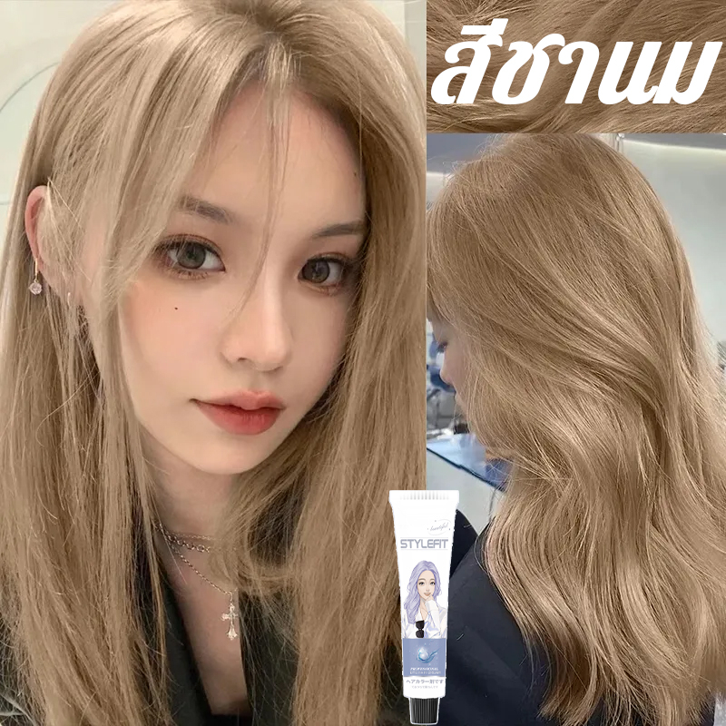 ไม่ต้องกัดสีผมค่ STYLE FIT ยาย้อมผม สีย้อมผมออแกนิ น้ำยาย้อมผม สีย้อมผมแบบสระ สีย้อมผม น้ำยาย้อมผม ใ