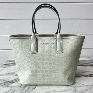 💚แท้💯 พร้อมส่ง💚MK MICHAEL KORS   35H1T2JT1C Jodie small logo jacquard tote bag