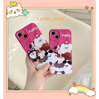 🎁ส่งของขวัญ🎁เคสไอโฟน สำหรับ 11 14 for iPhone Case 13 12 Pro Max น่ารัก แฟชั่น ลูกสุนัข กันกระแทก เคสนิ่ม เคสโทรศัพท์