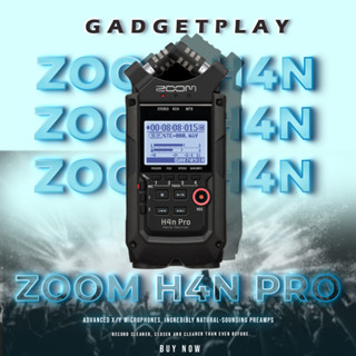 [กรุงเทพฯ ด่วน 1 ชั่วโมง] เครื่องบันทึกเสียงพกพา Zoom H4n Pro Handy Recorder สินค้าประกันศูนย์ไทย 1ปี