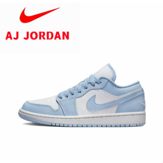 Air Jordan 1 Low Aluminum Retro Basketball ShoesWhite Blue