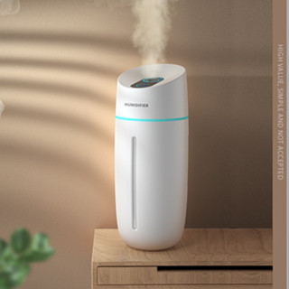 เครื่องพ่นไอน้ำ เครื่องเพิ่มความชื้น ไฟ LED อะโรม่า แบบเสียบสายUSB  Humidifier 250mL