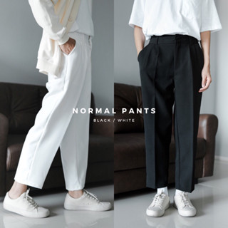 Normal Pants กางเกงขาสอบ เอวสูง ซิปหน้า