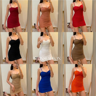 Mini2 Dress มินิเดรสรุ่น 2 สายเดรสทรงเบสิคที่ต้องมีติดตู้ เอาไปแมชได้อีกหลายลุค Free Size | Twinsfahfon