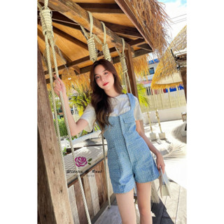 ราคาถูกที่สุด!! Widelia @ Real Set Denim+T-Shirt เซ็ทเอี๊ยมยีนส์ขาสั้นกับเสื้อยืดสีขาว