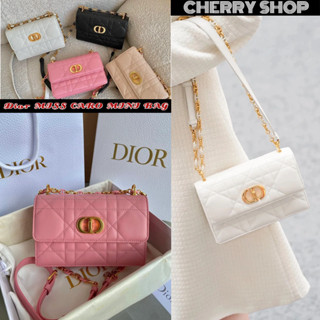 🍒กระเป๋าดิออร์ DIOR MISS CARO MINI BAG🍒กระเป๋าสตรีสายโซ่/กระเป๋าสะพายไหล่