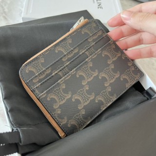 👜💥กระเป๋าใส่บัตร /ใส่เหรียญ Kept unused celine zippy cardholder ไม่เคยใช้งานค่า