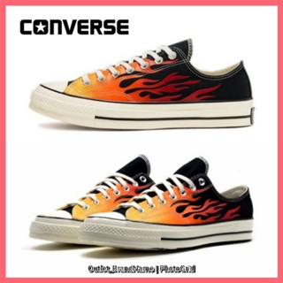 รองเท้า Converse Black And Red Flame Chuck 70 Low ใส่ได้ทั้ง ชาย หญิง [ ของแท้💯 พร้อมส่ง ]