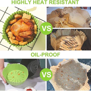 *พร้อมส่ง* Silicone tray ซิลิโคนรองหม้อทอดไร้น้ํามัน รองหม้ออบ ทนความร้อนสูง ใช้ซ้ําได้ Foodgrade อเนกประสงค์
