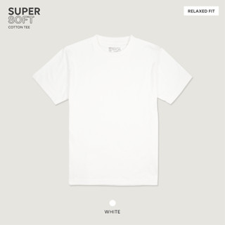 TWENTYSECOND เสื้อยืดแขนสั้น รุ่น SUPER SOFT COTTON TEE - White / ขาว