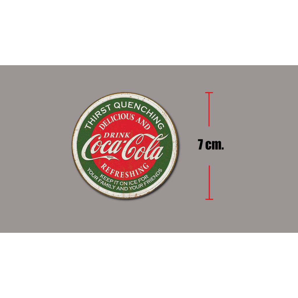 sticker pvc drink coca cola สติ๊กเกอร์ ดริ้ง โคคา โคลา งานออฟเซ็ทแท้ pvc กันน้ำ กันแดด
