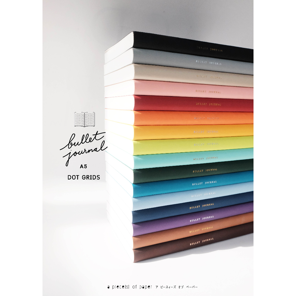 สมุดโน้ต BULLET JOURNAL (สมุดบูโจปกหนังนิ่ม เนื้อในจุด) กระดาษหนา 100 แกรม !!