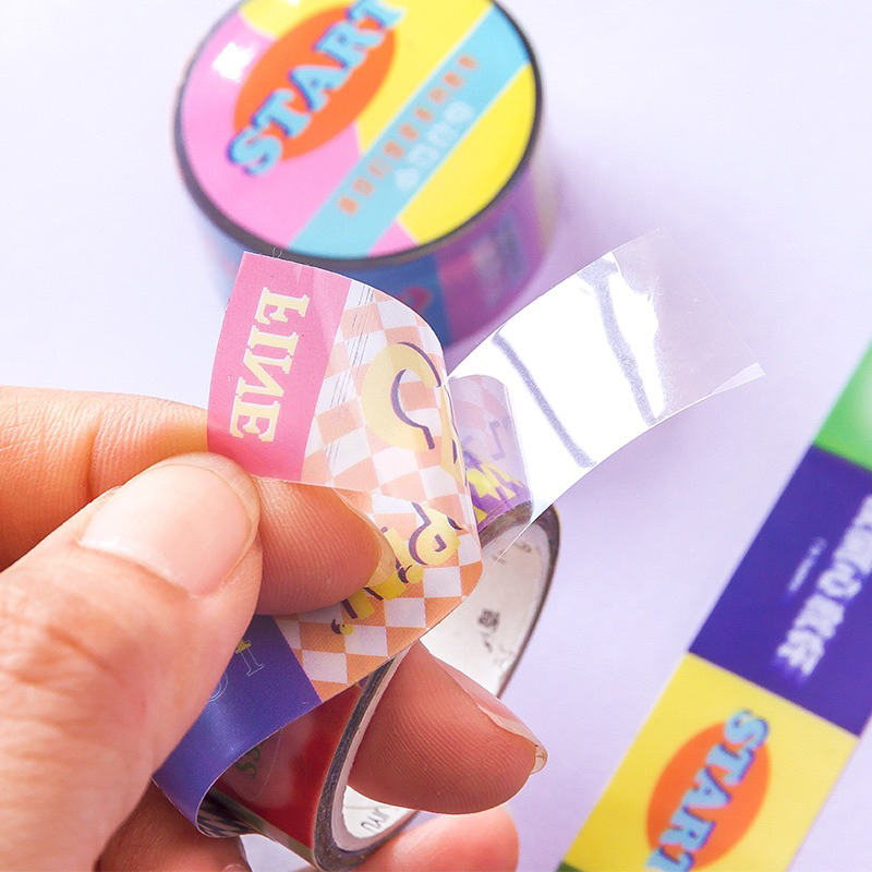 💥ล้างสต๊อก💥(353)สติกเกอร์เทปแนว cool kids สีสดใส - รูปที่ 3