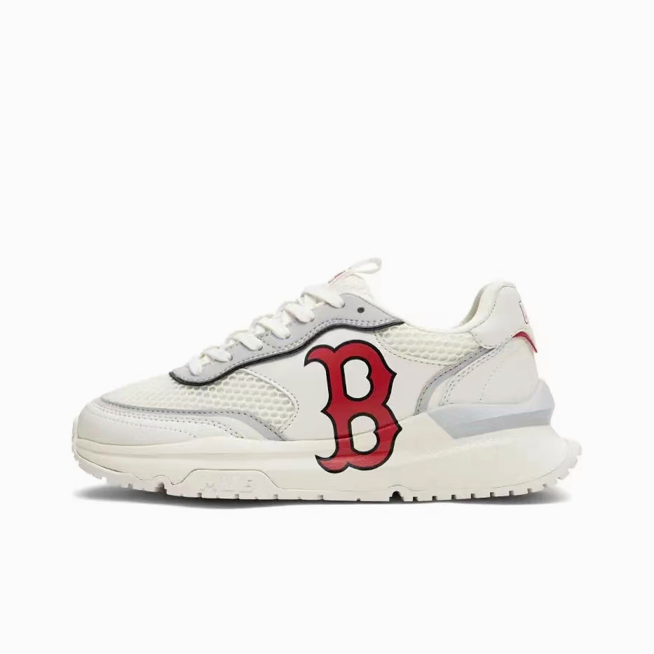 (แท้100%) MLB รองเท้าผ้าใบ - Boston Red Sox-3ASHRJ13N-43IVS