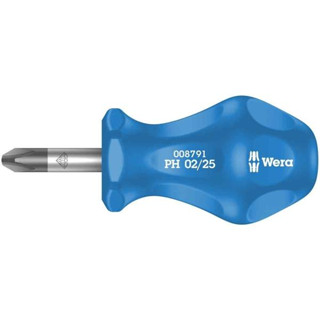 Wera ไขควง Stubby Kraftform Diamont (Diamond) Screwdriver PH2 x 25mm