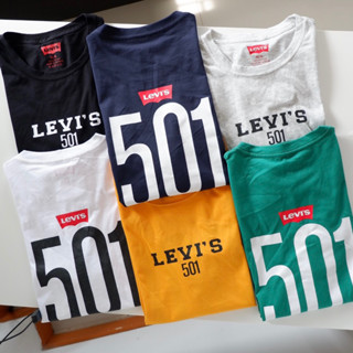 ขส1992 งานป้าย ✨Levi’sเสื้อยืดคอกลมแขนสั้น Unisex งานสกรีนหน้า-หลัง