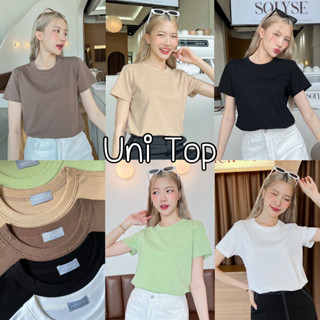 88story.th - Uni top พร้อมส่ง เสื้อยืดคอกลม ผ้ายูนิ ผ้านิ่มมากๆใส่สบายผิว คอไม่ย้วย ทรงสวยมาก everyday look