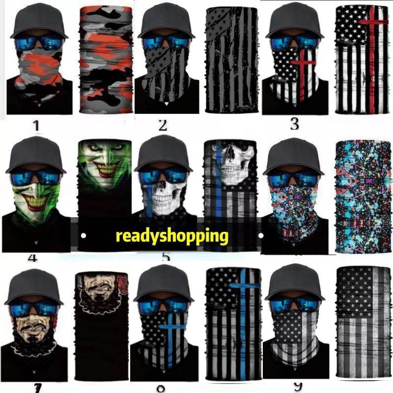 ผ้าบัฟกันแดด บัพ กันแดด กันฝุ่น  ผ้าบัฟ buff ใส่ตกปลา