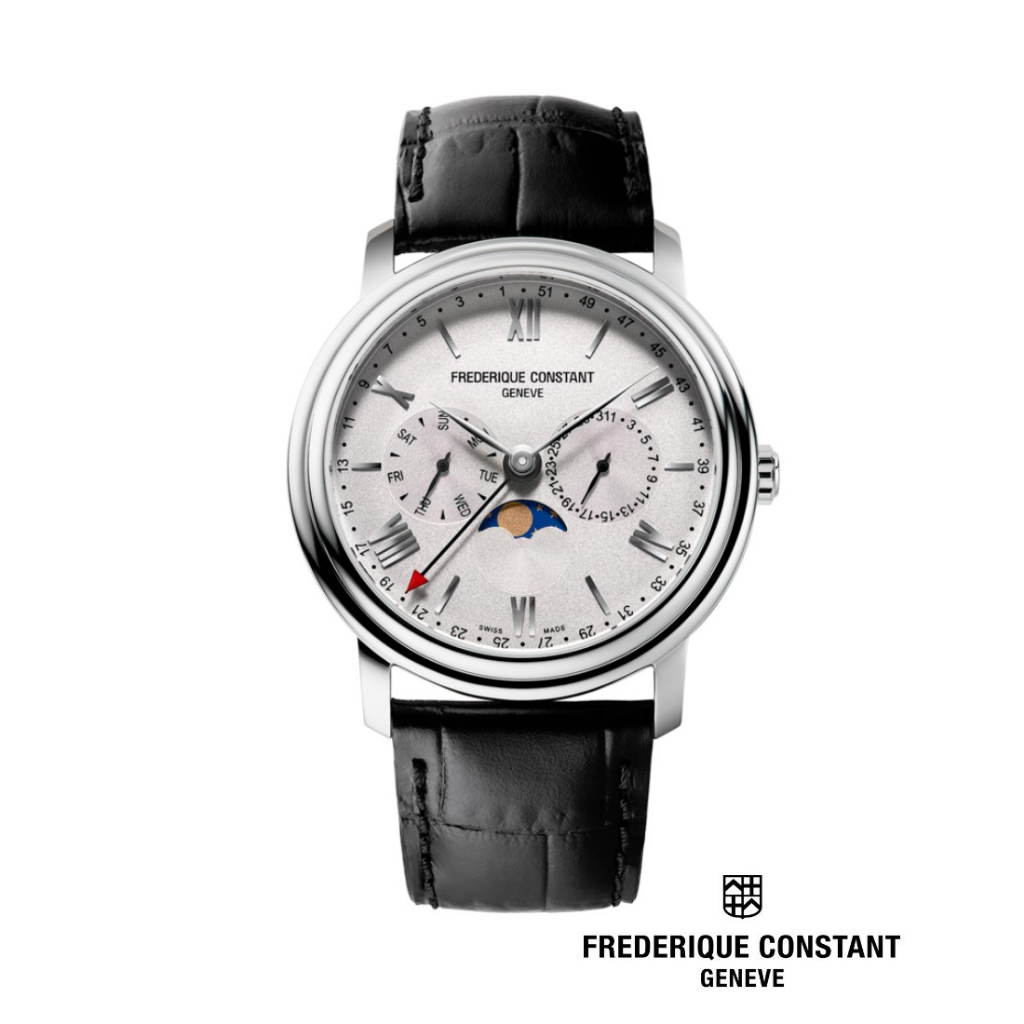 Frederique Constant Quartz FC-270SW4P6 Classics Business Timer Men’s Watch
