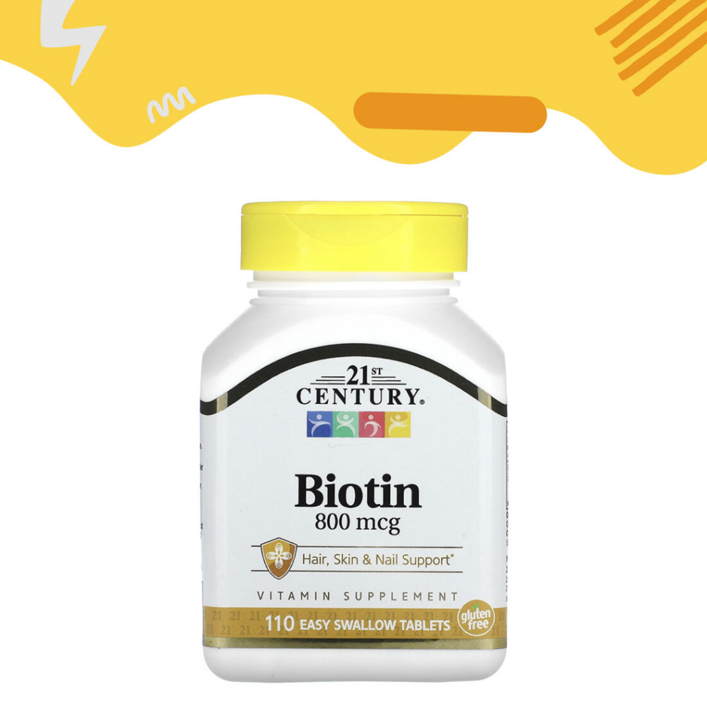 21st Century, Biotin, 800 mcg, 110 Easy Swallow Tablets