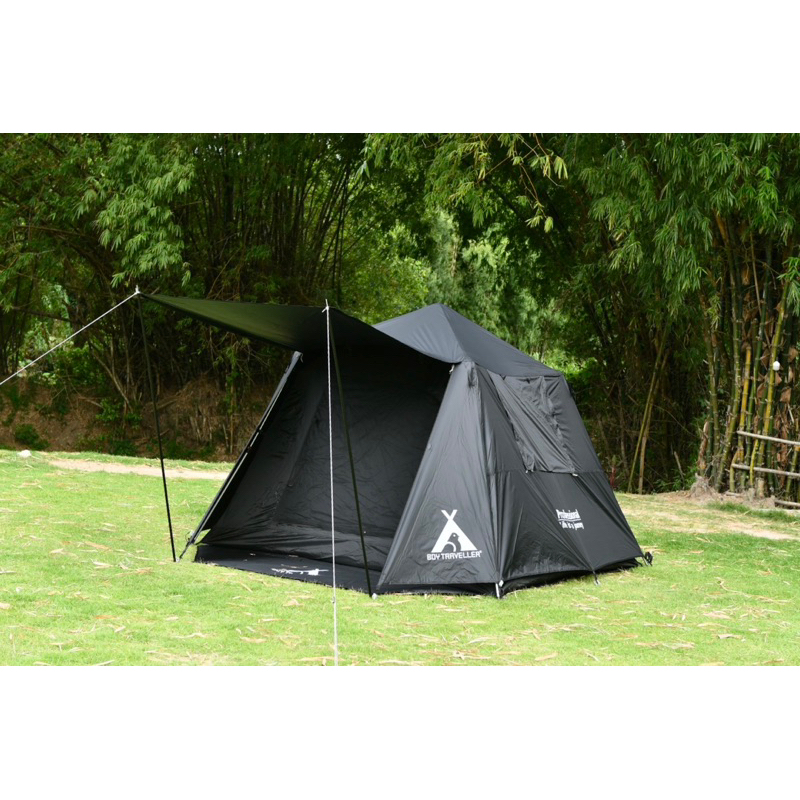 Instant Tent All Black Mark III (แถมผ้าปูพื้นและเสาคู่หน้า)