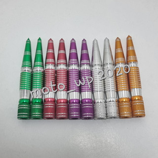 น๊อตหางปลามีเนียมเกลียวเบอร์ 12 คละสี รู8มิล(#12) ยาว90มิล (ใส่VR TZR KR RXZ และอีกหลายรุ่น)1ชุด2ตัว