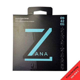 [แถมสาย1] สายกีตาร์ไฟฟ้า ZANA 009-042 สายครบชุด 6 เส้น Nickel alloy Electric Guitar Strings