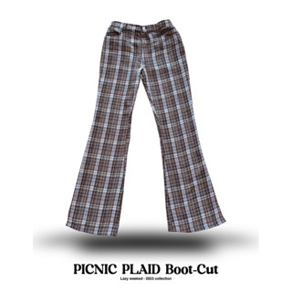 PLAID HORSE LEG (กางเกงขาม้า)