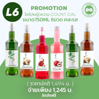 CountCal ไซรัปหญ้าหวาน ขนาด750ml ยกลัง/ครึ่งลัง