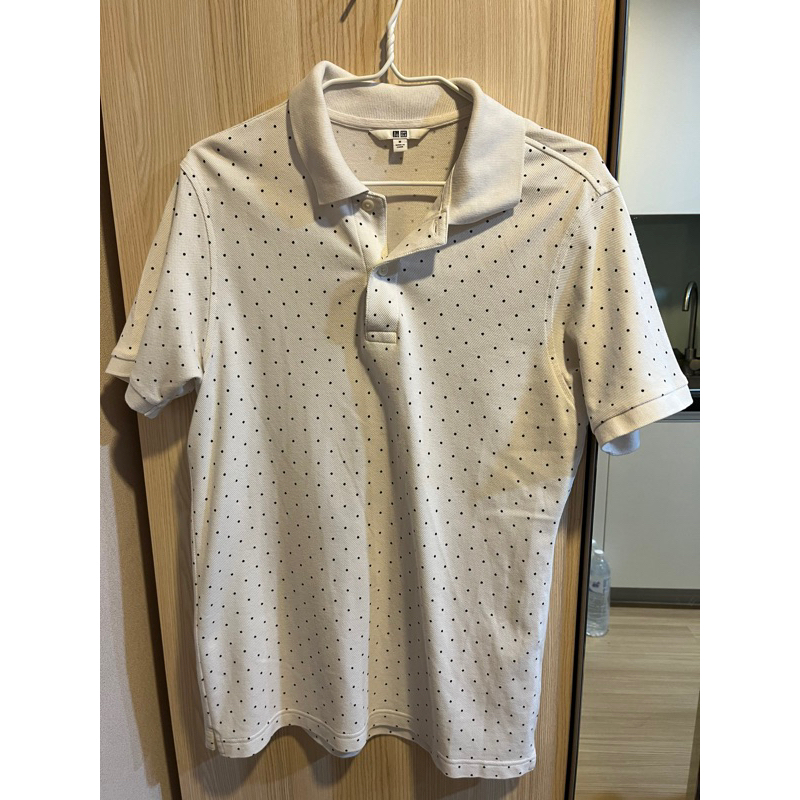 ส่งต่อ เสื้อโปโล Uniqlo โปโล Uniqlo polka dot มือสอง พร้อมส่ง [ใช้โค้ดลดได้]