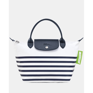 พร้อมส่ง แท้ 🇺🇸💯% New Longchamp LE PLIAGE COLLECTION S HANDBAG Navy/White : L1621HDF165 Zip closure