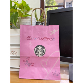 ถุงกระดาษ Starbucks Blackpink