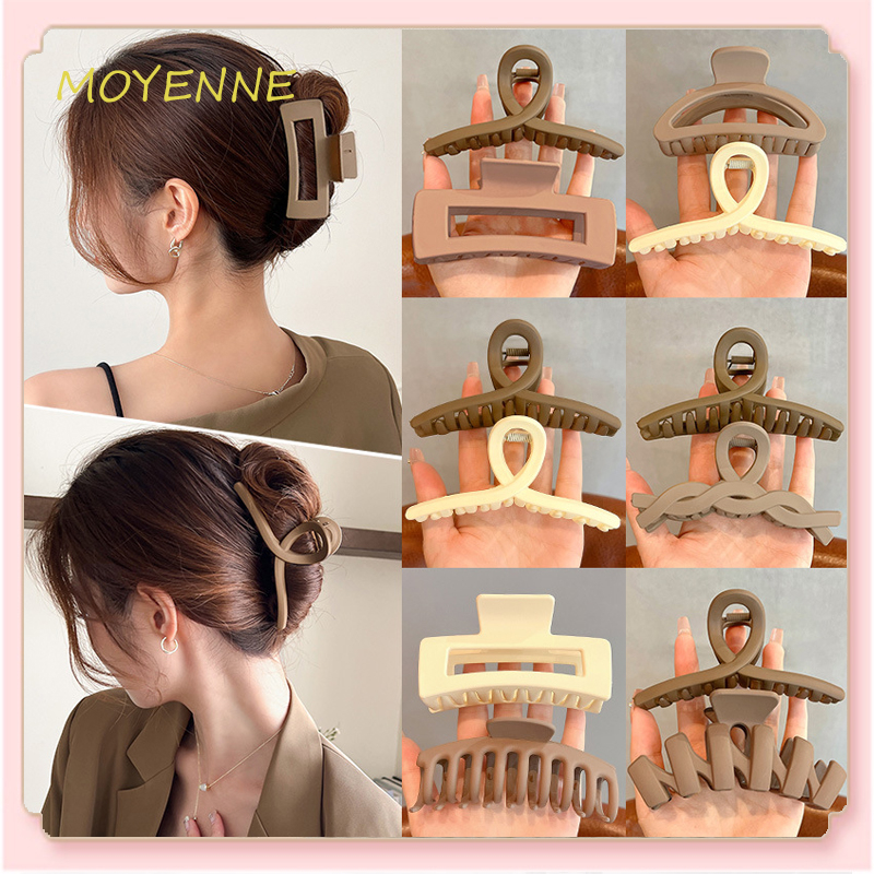 【จัดส่งในกทม】กิ๊บติดผมอะคริลิคทรงสี่เหลี่ยมขนาดใหญ่สไตล์เกาหลีเครื่องประดับผมคลาสสิกหรูหราและทันสมัย